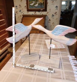 h157- Wooden Duck Stands