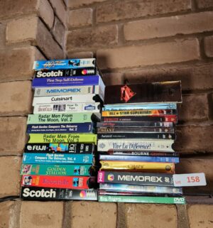 h158- DVDs, VHS