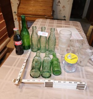 h161- vintage coke bottle collection