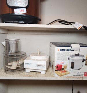 h167- Cuisinart Food Processor, Rice Cooker