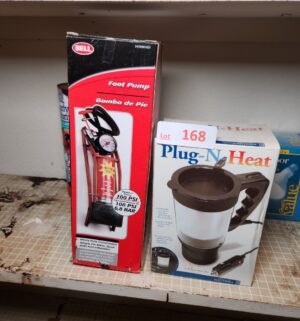 h168- Foot Pump, plug n heat