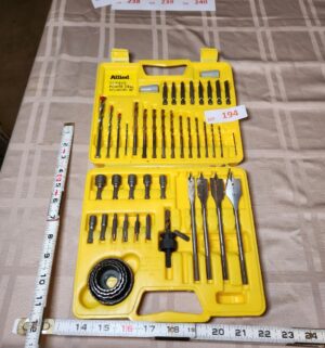 h194- Allied 53 pc power drill set