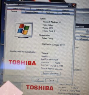 h220- Toshiba Satellite A85-S107 Laptop. Unlocked. Dead Battery - Image 3