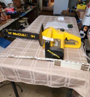h229- McCulloch Electric Chainsaw EM250. Fully Tested/works