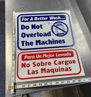 j15- Do not overload machine sign