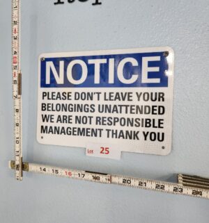 j25- notice sign