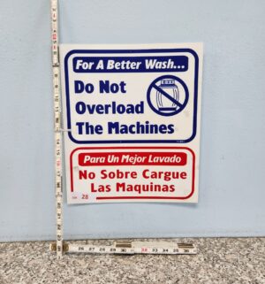 j28- Do not overload machine sign - Image 1