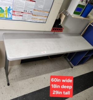 j46- 5ft Folding Table - Image 1