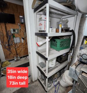 j49- Plastic Shelving Unit - Image 1