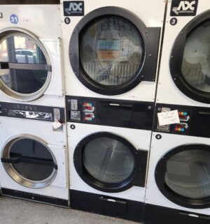j60- American Dryer Corp 333D ADC Stack Dryer. No Panel or Coin Slot Keys - Image 1
