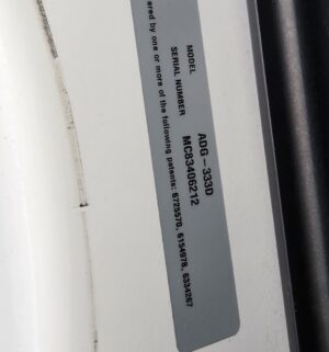j61- American Dryer Corp 333D ADC Stack Dryer. No Panel or Coin Slot Keys. Out of Order Sign. - Image 5