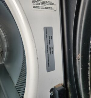 j63- American Dryer Corp 333D ADC Stack Dryer. No Panel or Coin Slot Keys - Image 5