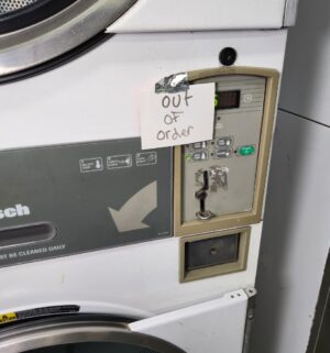 j67- Huebsch HTT45 Stack Dryer. No Panel or Coin Slot Keys. No Heat Sign - Image 3