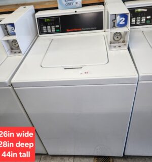 j72- Speed Queen Commercial Top Load Washer. No Panel or Coin Slot Keys. - Image 1
