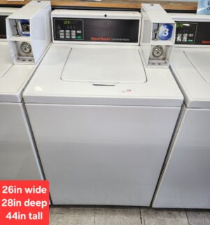 j73- Speed Queen Commercial Top Load Washer. No Panel or Coin Slot Keys. - Image 1