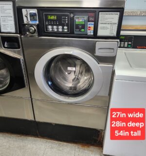 j75- Alliance 18lb Commercial Front Load Washer. No Panel or Coin Slot Keys. - Image 1