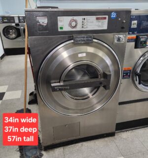 j81- Continental Girbau Commercial Front Load Washer. No Panel or Coin Slot Keys. - Image 1