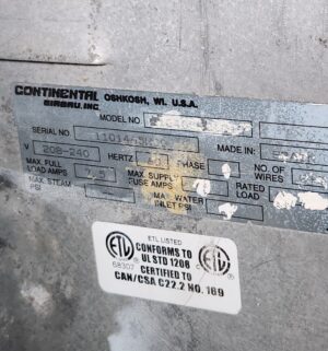 j81- Continental Girbau Commercial Front Load Washer. No Panel or Coin Slot Keys. - Image 6