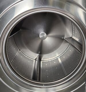 j85- Dexter Commercial Washer. T-900. 6 Load. No Panel or Coin Slot Keys. Top Panel Open Out of Order Sign - Image 5