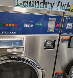 j86- Dexter Commercial Washer. T-1200. 8 Load. No Panel or Coin Slot Keys. - Image 3