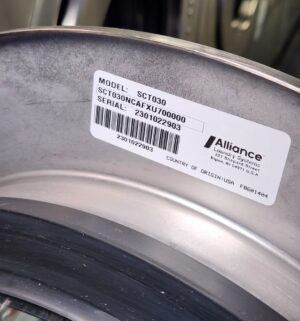 j90- Speed Queen Commercial Washer Model SCT030. No Panel or Coin Slot Keys. Out of Order Sign - Image 4