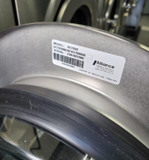 j92- Speed Queen Commercial Washer Model SCT030. No Panel or Coin Slot Keys. Out of Order Sign - Image 6