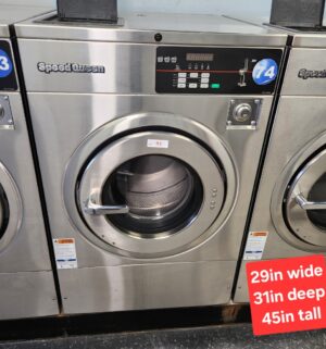j93- Speed Queen Commercial Washer Model SCT030. No Panel or Coin Slot Keys - Image 1