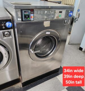 j97- Huebsch Commercial Washer. No Panel or Coin Slot Keys - Image 1
