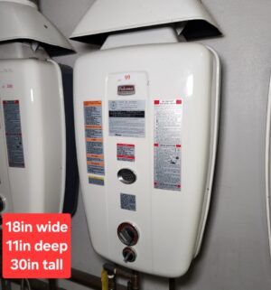 j99- Paloma Gas Water Heater Model PH-24AM-DN. Buyer to Carefully Remove & Disconnect. - Image 1