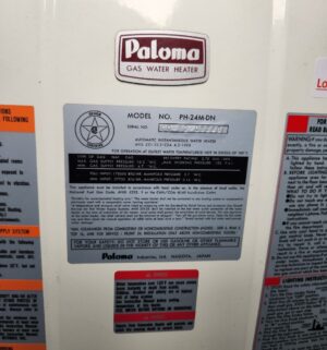j101- Paloma Gas Water Heater Model PH-24AM-DN. Buyer to Carefully Remove & Disconnect. - Image 2