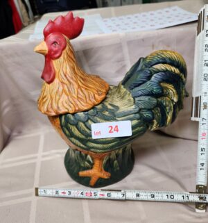 L24- Rooster Ceramic Jar