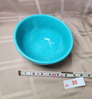 L38- Vintage Turquoise Metlox Bowl - Image 2