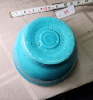 L38- Vintage Turquoise Metlox Bowl - Image 3