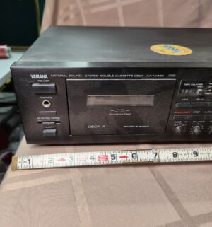 L62- Yamaha Double Cassette Deck KK-W332. Removed from Media Center - Image 2
