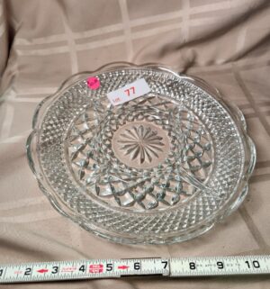 L77- Anchor Hocking Glass Relish Tray - Image 1
