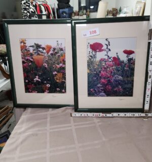 L108- Signed Floral Prints - Image 1