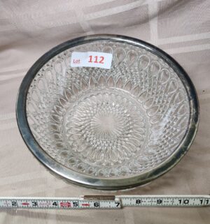 L112- Silver Rim Bowl - Image 2