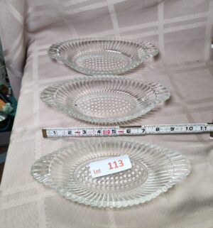 L113- Vintage Glass Dishes - Image 1