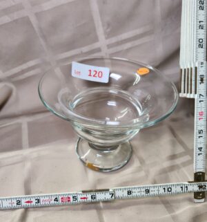 L120- Glass Pedestal Bowl - Image 1