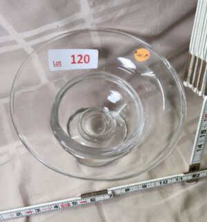 L120- Glass Pedestal Bowl - Image 2