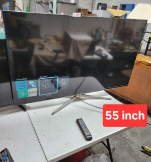 L128- Samsung 55 inch Smart TV w/ Remote - Image 1