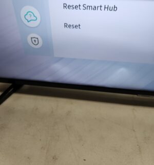 L129- Samsung 42 inch Smart TV w/ remote. Scene issue at bottom - Image 2