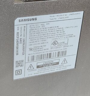 L129- Samsung 42 inch Smart TV w/ remote. Scene issue at bottom - Image 7