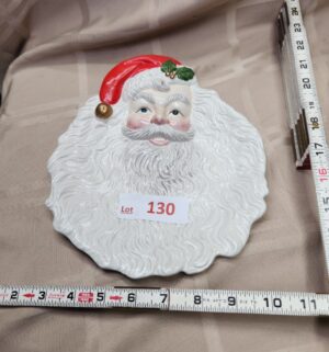 L130- Santa Plate. Fitz and Floyd - Image 1