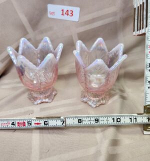 L143- Fenton Tulip Candle Holders - Image 1