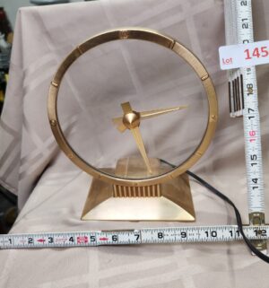 L145- Jefferson Golden Hour Electric Clock 580-101 MCM - Image 1