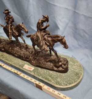 L148- Very Large "Changing Outfits," a famous Western-themed piece by Charles Marion Russell (C.M. Russell). - Image 2