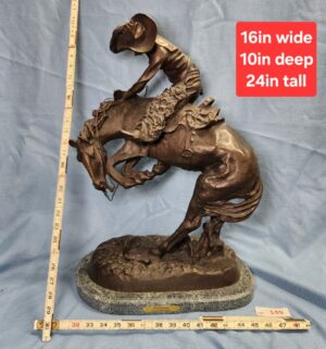 L149- The Rattlesnake, Bronze sculpture by Frederic Remington - Image 1