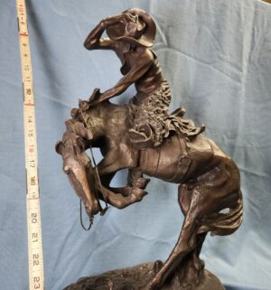 L149- The Rattlesnake, Bronze sculpture by Frederic Remington - Image 3