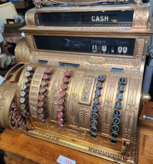 L155- Stunning Antique National Cash Register Model 452. Fully Restored & Operational - Image 2